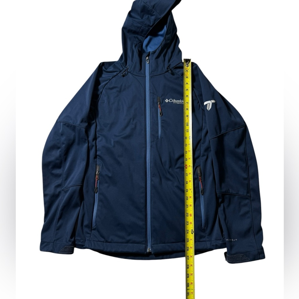 Columbia Men's Titanium Omni-Heat Hooded Soft Shell Jacket Blue Size Small - Picture 4 of 8